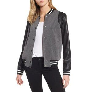 Trouvé Varsity Jacket in Grey Combo Size Medium EUC